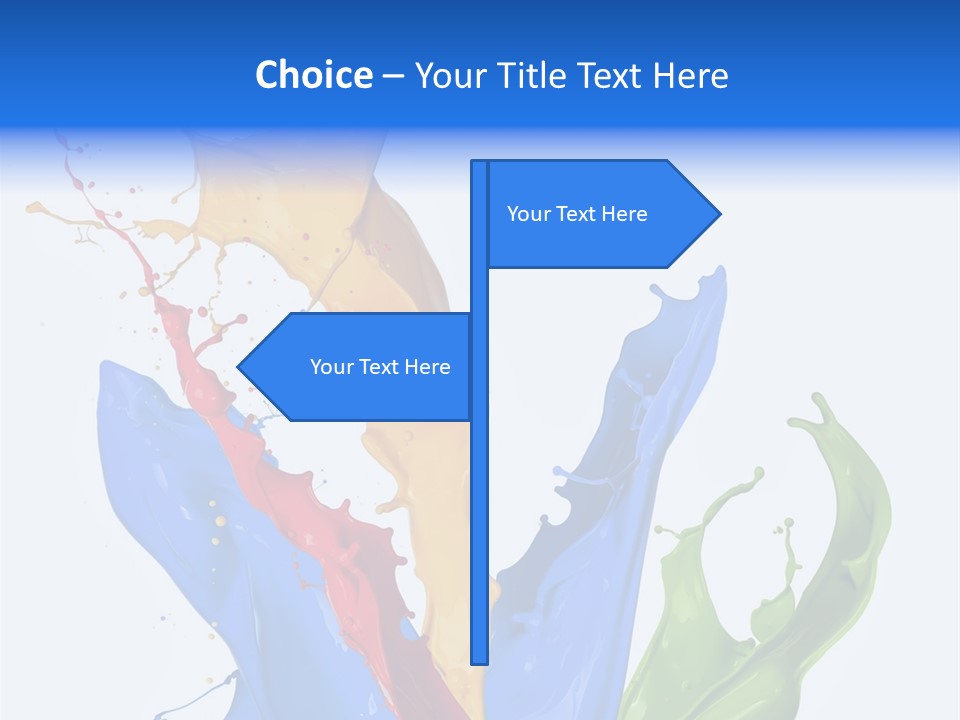 Fresh Splash Yellow PowerPoint Template