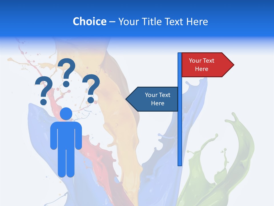 Fresh Splash Yellow PowerPoint Template
