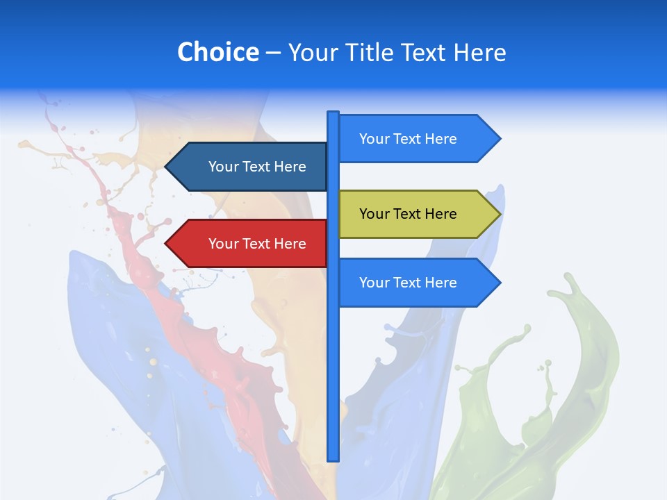 Fresh Splash Yellow PowerPoint Template