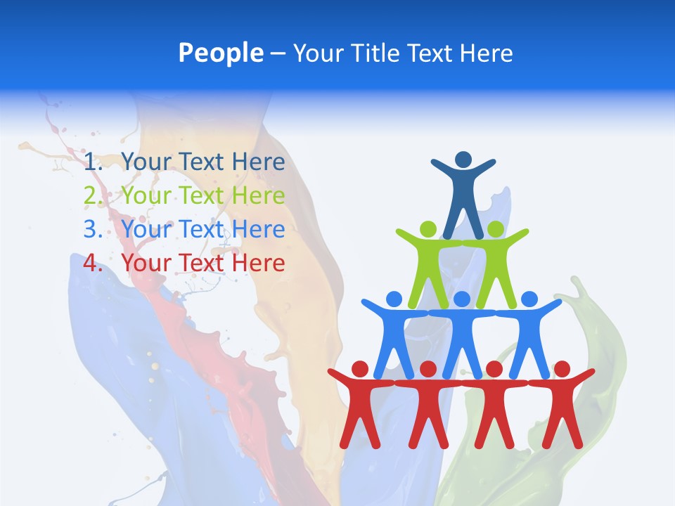 Fresh Splash Yellow PowerPoint Template