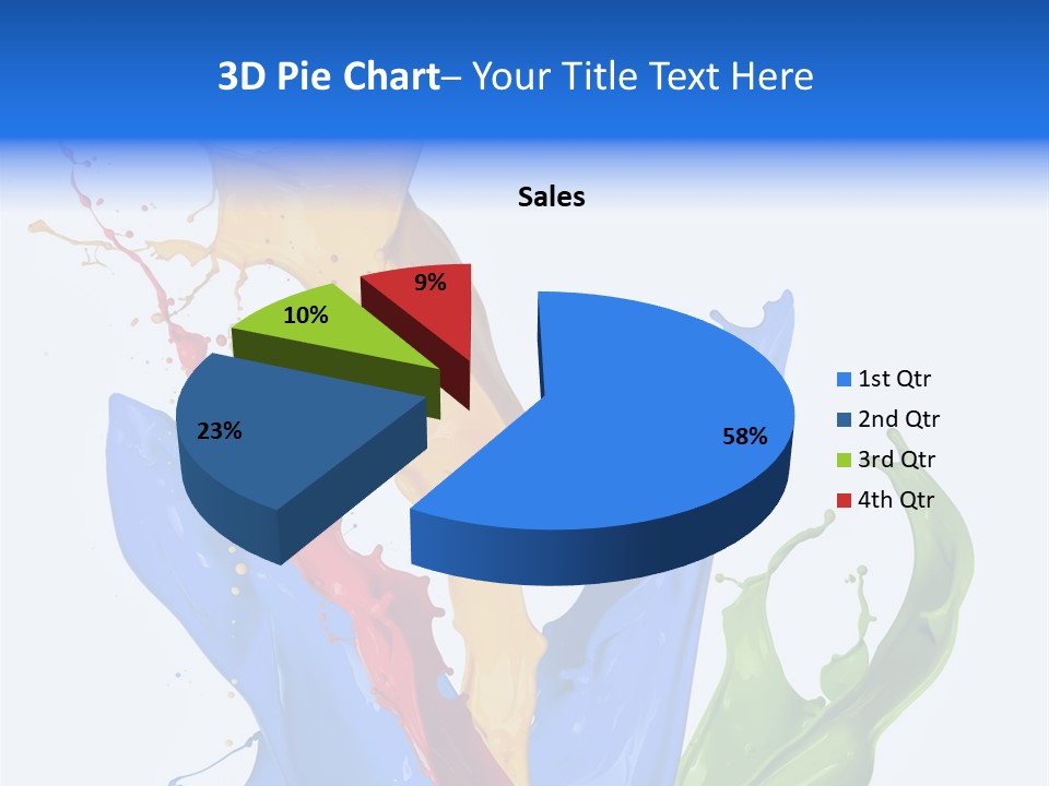 Fresh Splash Yellow PowerPoint Template