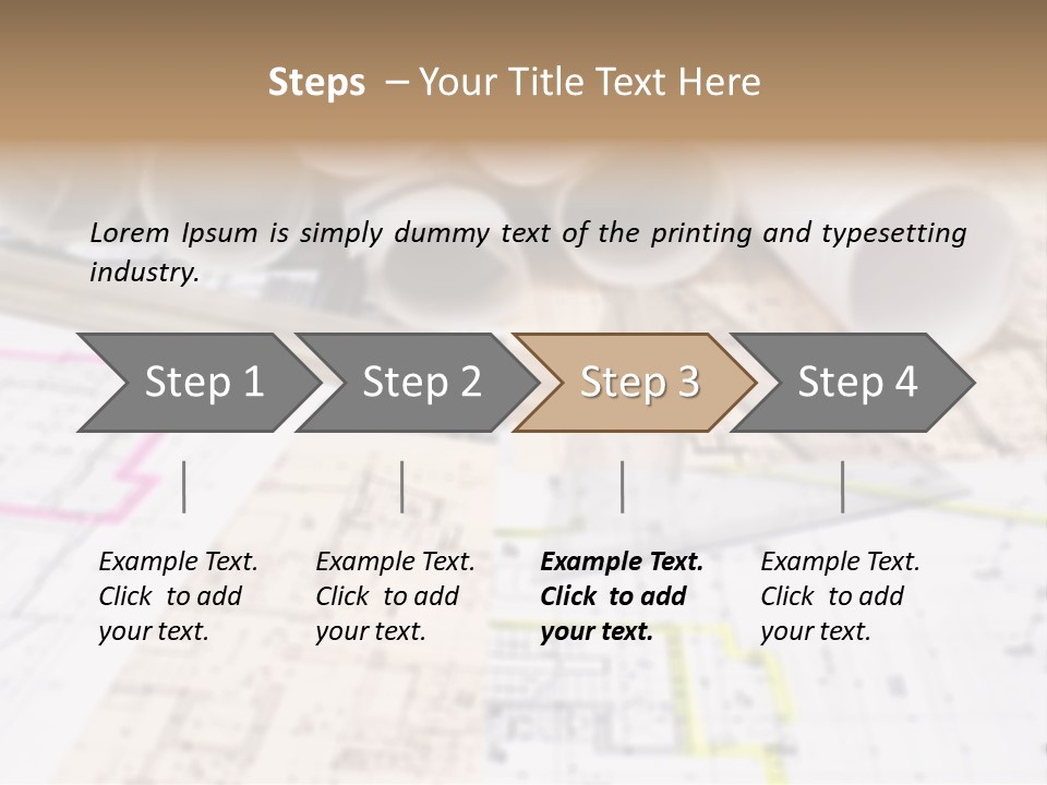 Architectural Document Paperwork PowerPoint Template