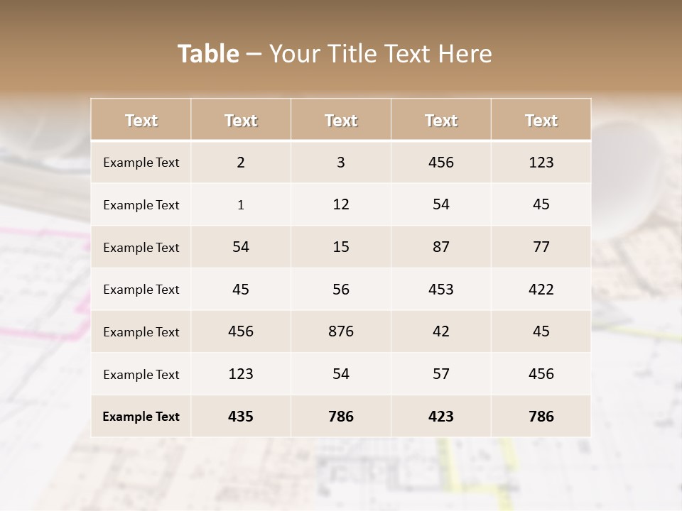 Architectural Document Paperwork PowerPoint Template