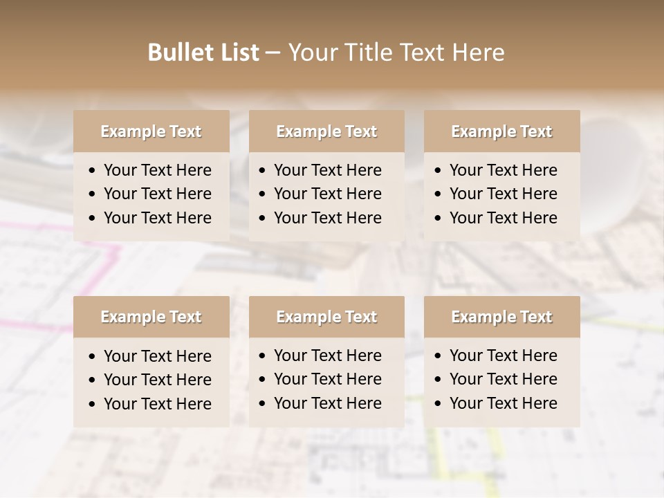 Architectural Document Paperwork PowerPoint Template
