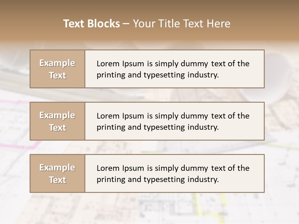Architectural Document Paperwork PowerPoint Template