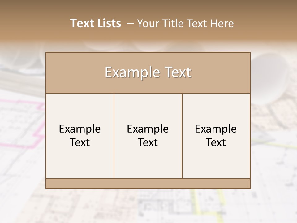 Architectural Document Paperwork PowerPoint Template