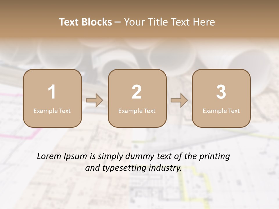 Architectural Document Paperwork PowerPoint Template