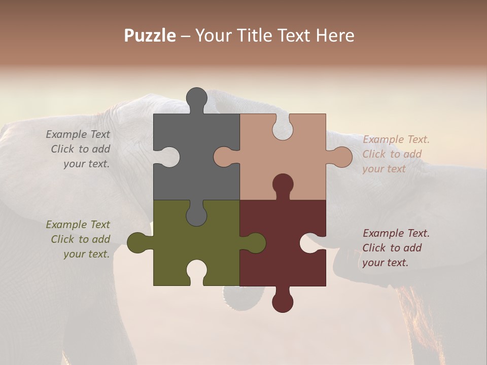Animal Gentleness Gentle PowerPoint Template
