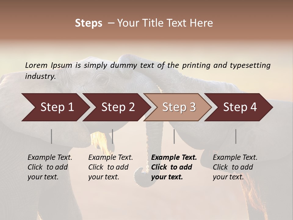 Animal Gentleness Gentle PowerPoint Template