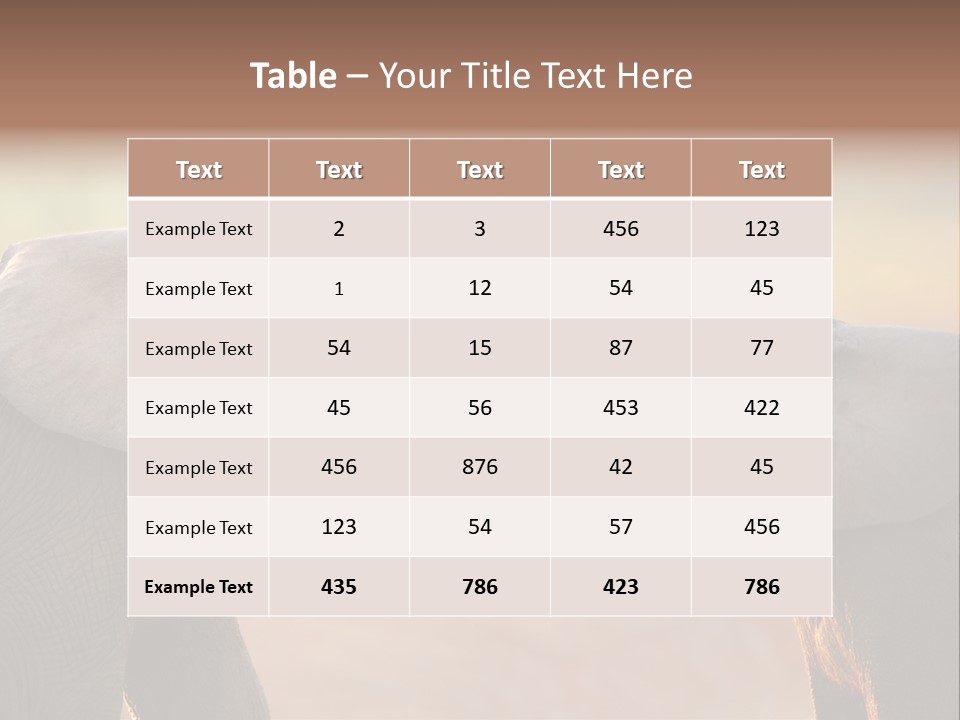 Animal Gentleness Gentle PowerPoint Template