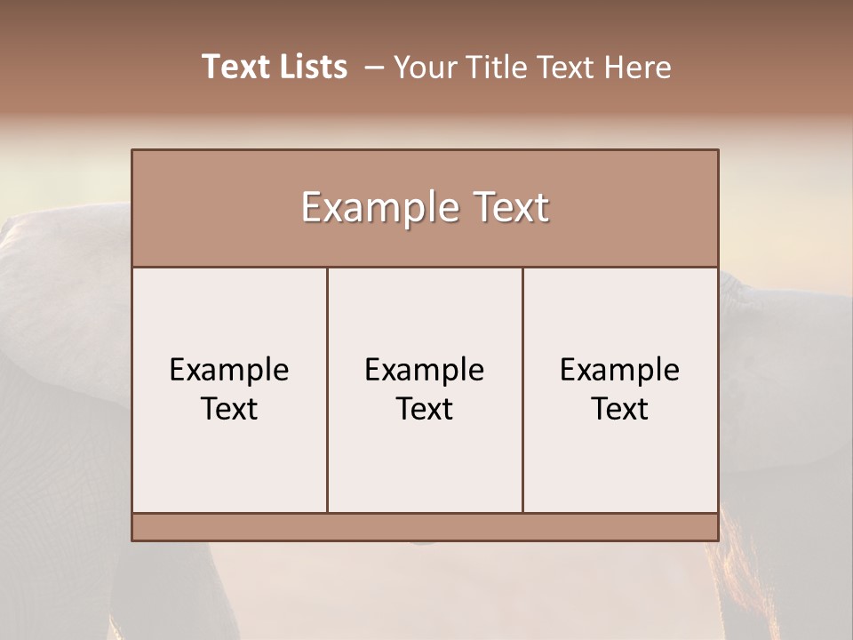 Animal Gentleness Gentle PowerPoint Template