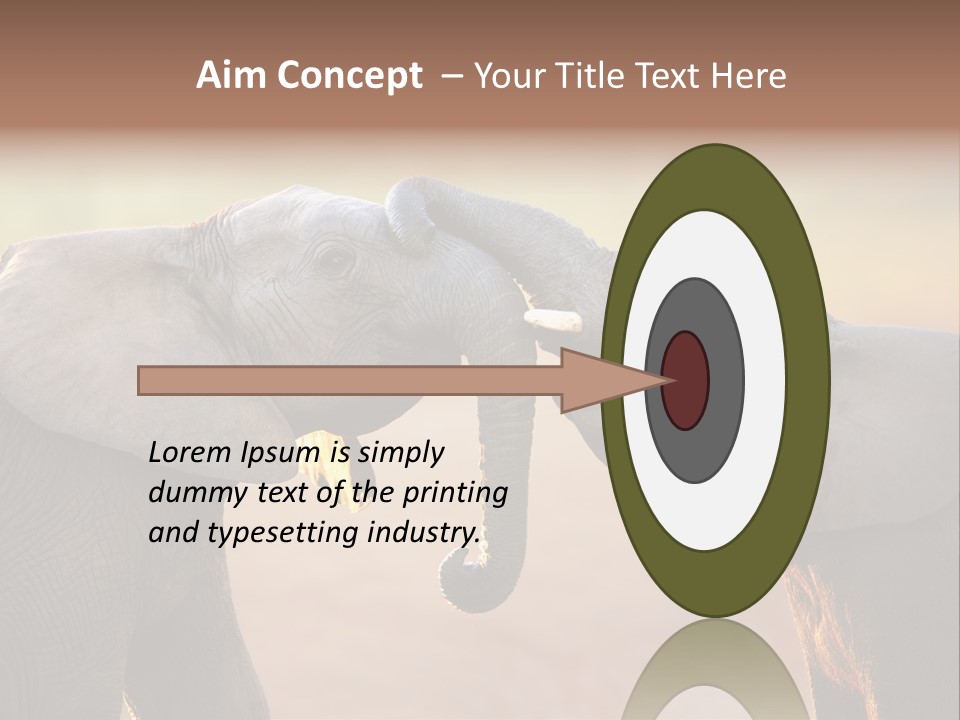 Animal Gentleness Gentle PowerPoint Template