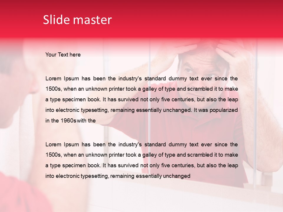 Follicle Vanity Person PowerPoint Template