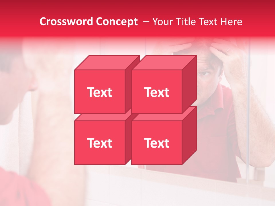 Follicle Vanity Person PowerPoint Template