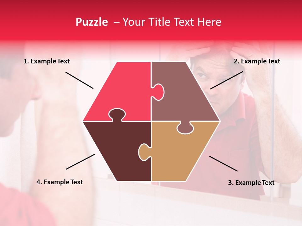 Follicle Vanity Person PowerPoint Template