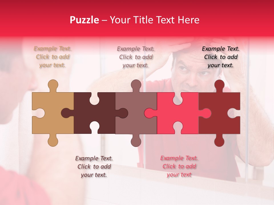 Follicle Vanity Person PowerPoint Template