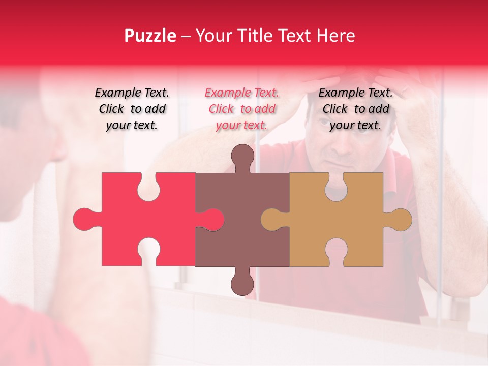 Follicle Vanity Person PowerPoint Template