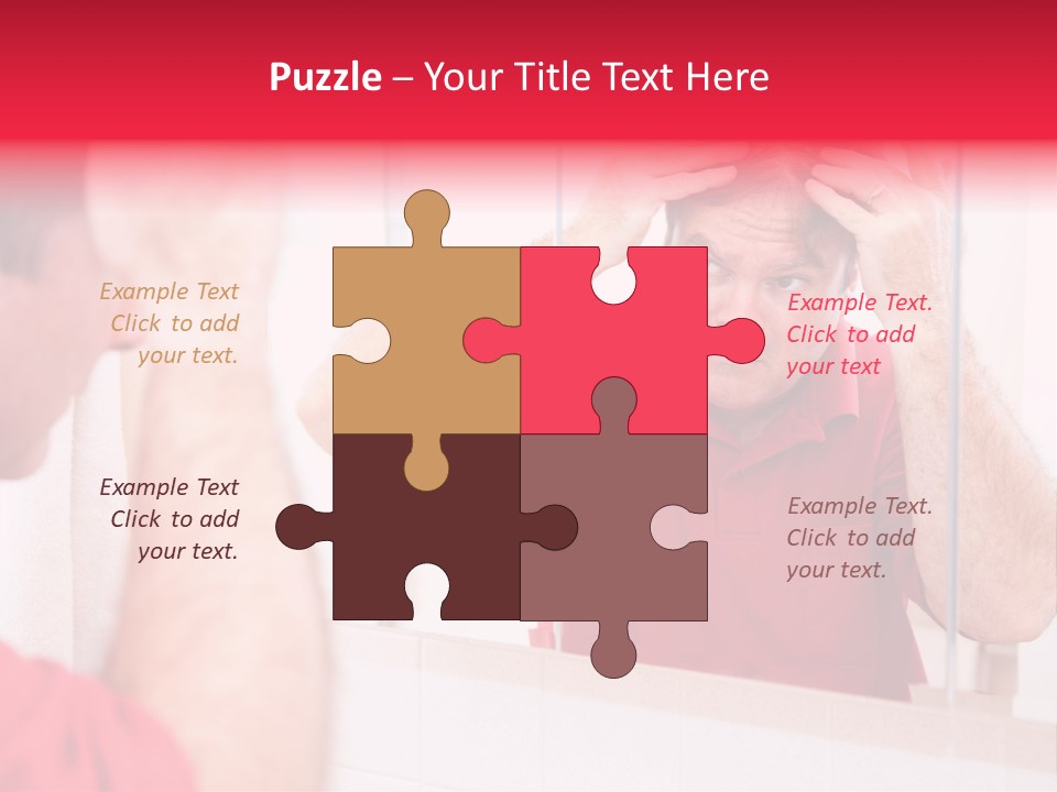 Follicle Vanity Person PowerPoint Template