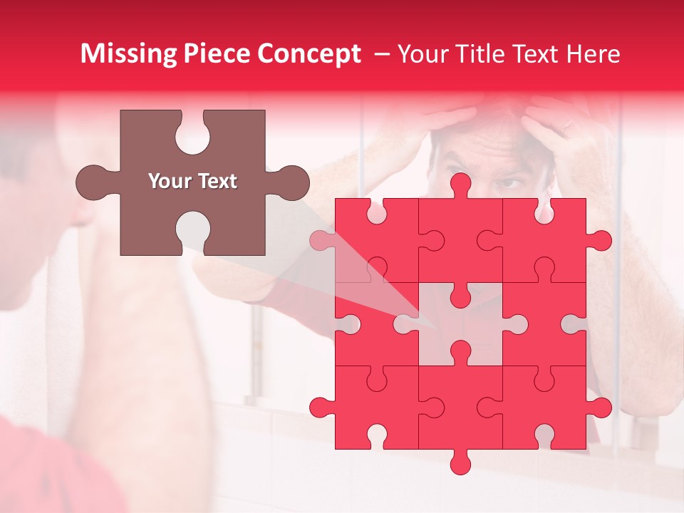 Follicle Vanity Person PowerPoint Template