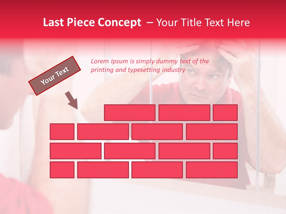 Follicle Vanity Person PowerPoint Template