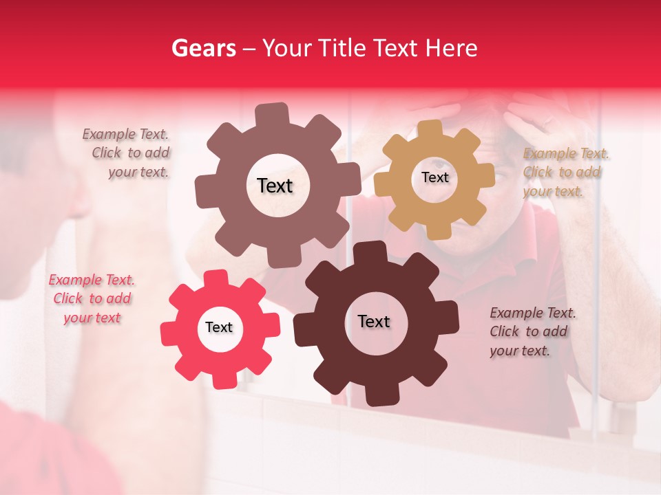 Follicle Vanity Person PowerPoint Template