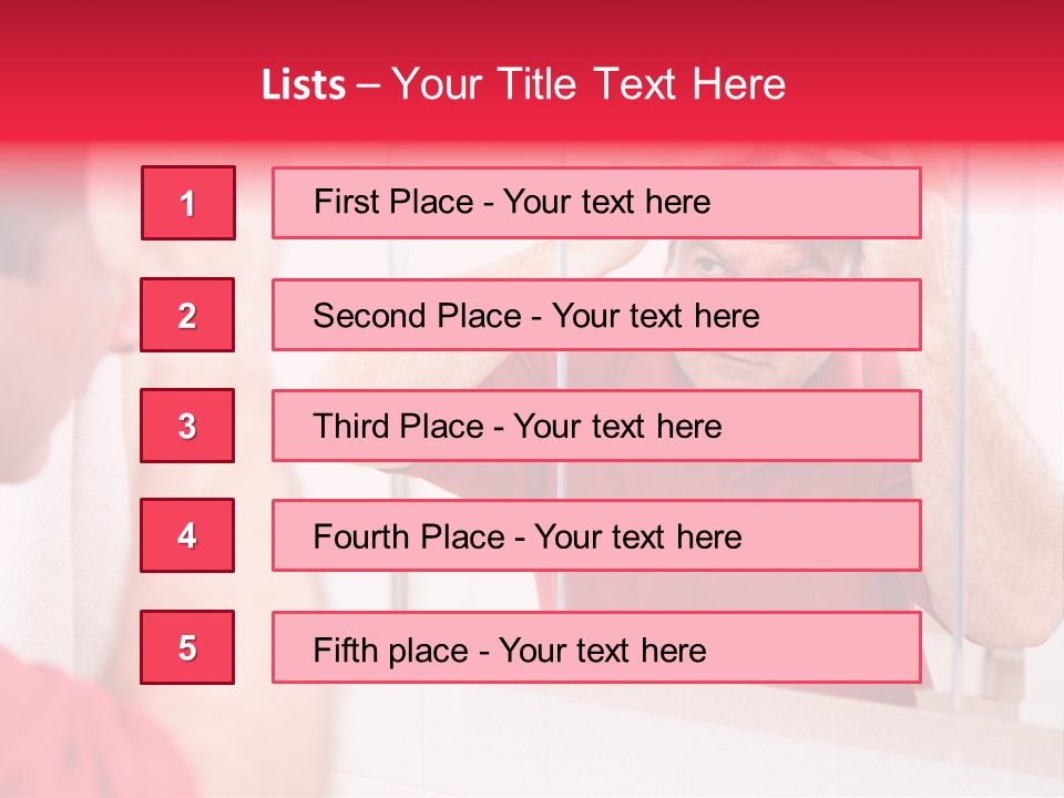 Follicle Vanity Person PowerPoint Template