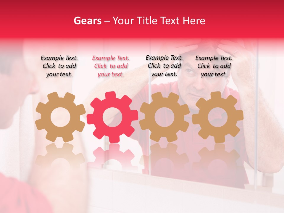 Follicle Vanity Person PowerPoint Template