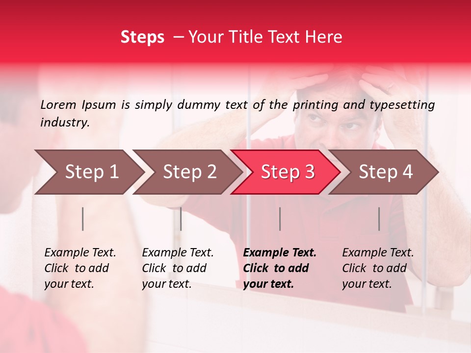 Follicle Vanity Person PowerPoint Template