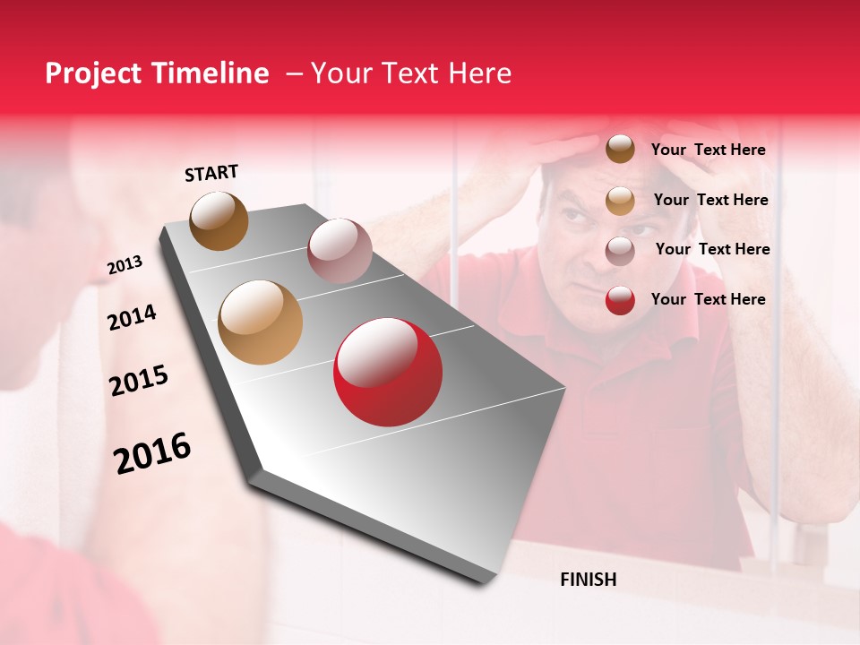 Follicle Vanity Person PowerPoint Template