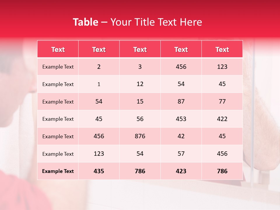 Follicle Vanity Person PowerPoint Template