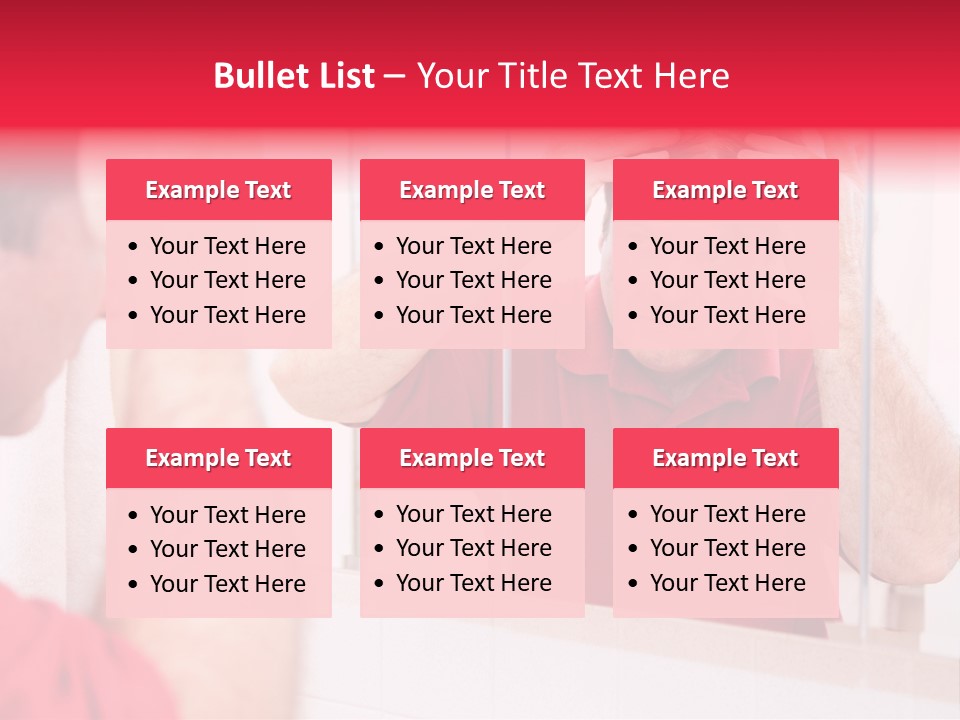 Follicle Vanity Person PowerPoint Template