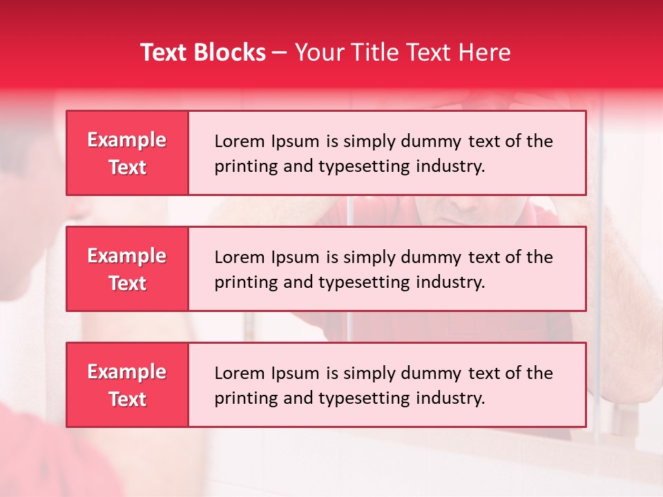 Follicle Vanity Person PowerPoint Template