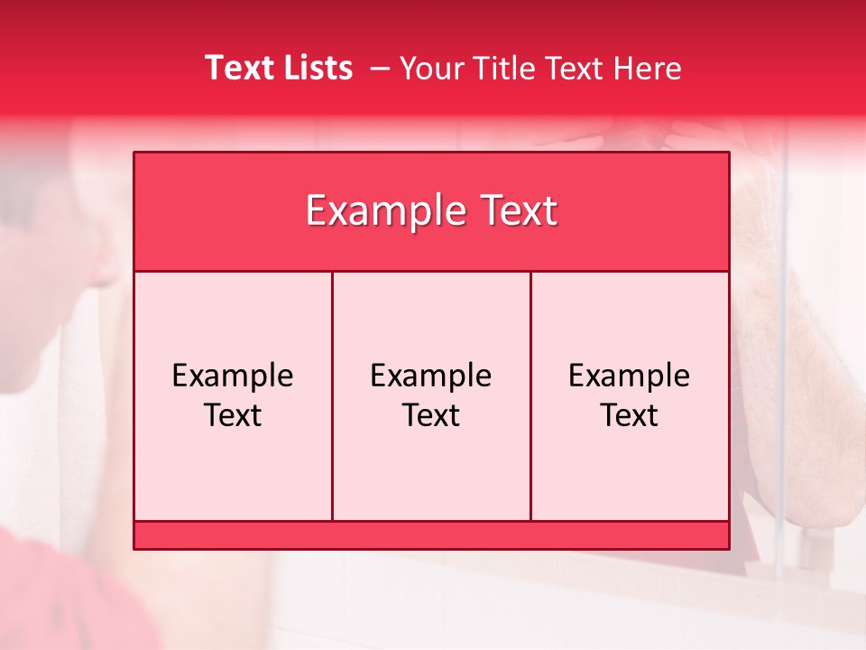 Follicle Vanity Person PowerPoint Template
