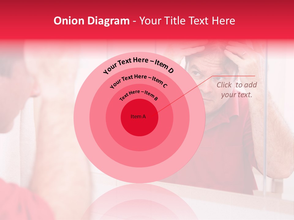 Follicle Vanity Person PowerPoint Template