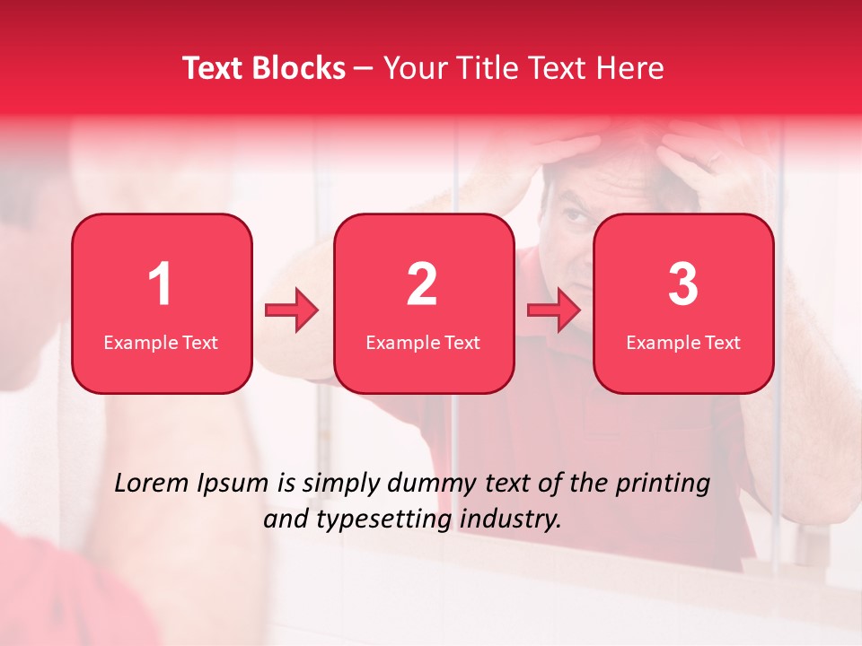 Follicle Vanity Person PowerPoint Template