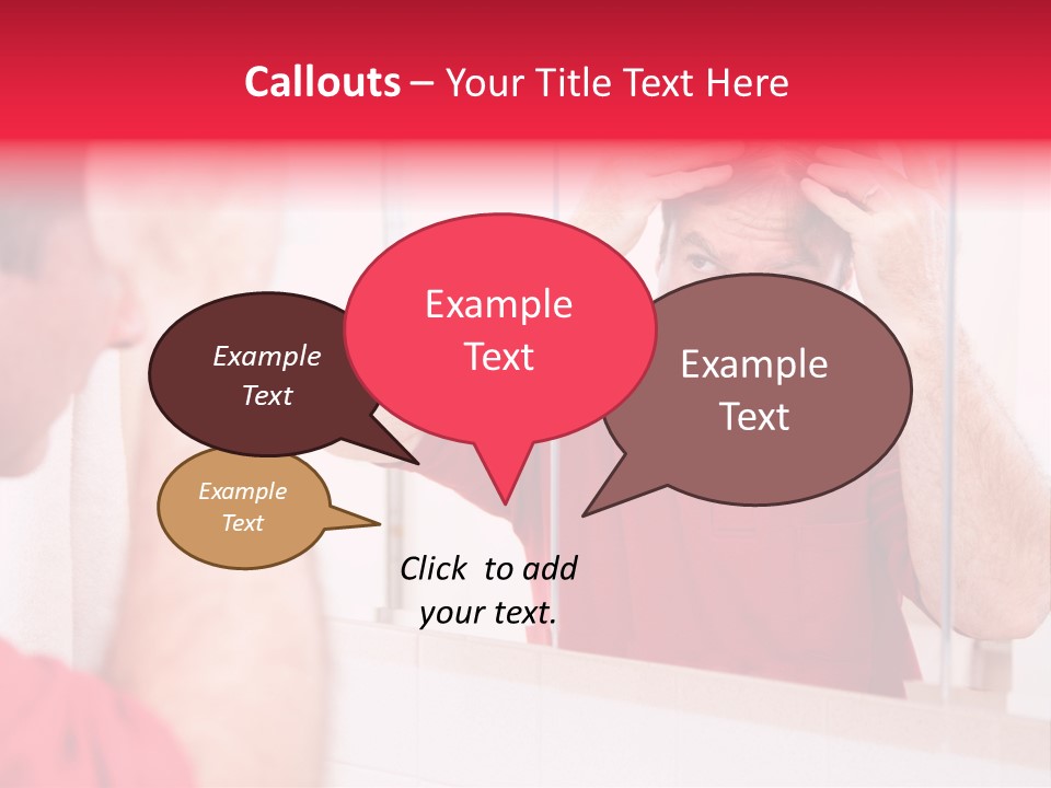 Follicle Vanity Person PowerPoint Template