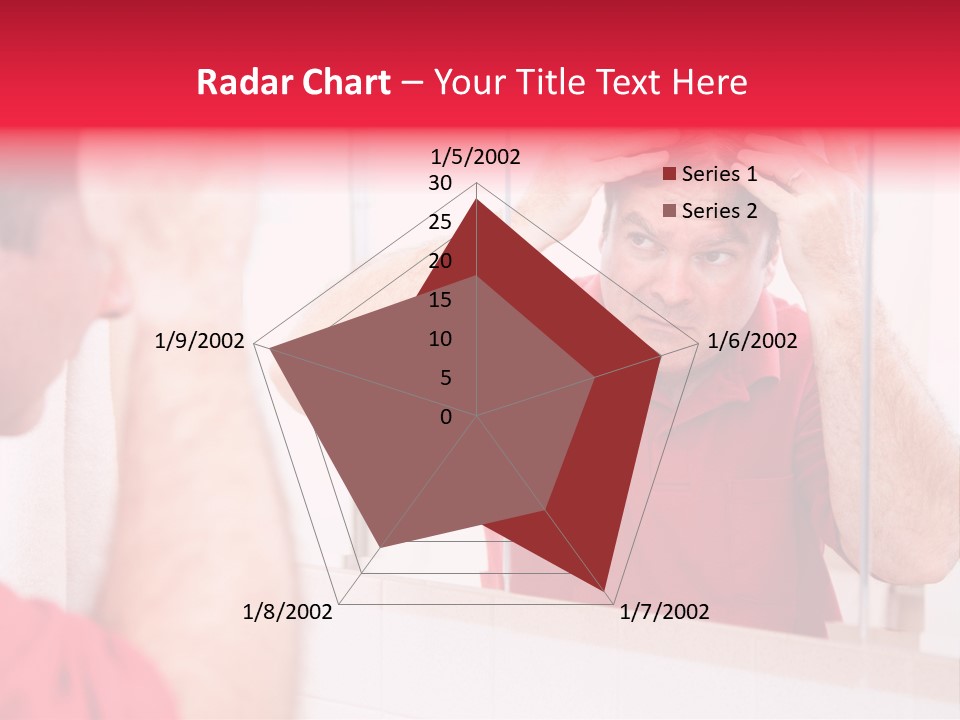 Follicle Vanity Person PowerPoint Template