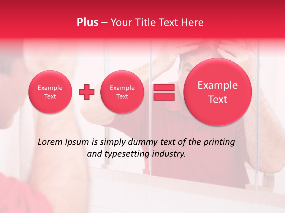 Follicle Vanity Person PowerPoint Template