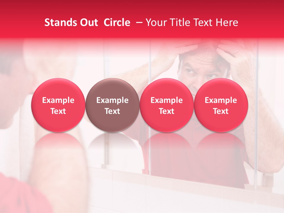 Follicle Vanity Person PowerPoint Template