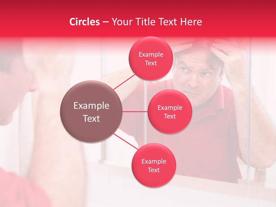 Follicle Vanity Person PowerPoint Template