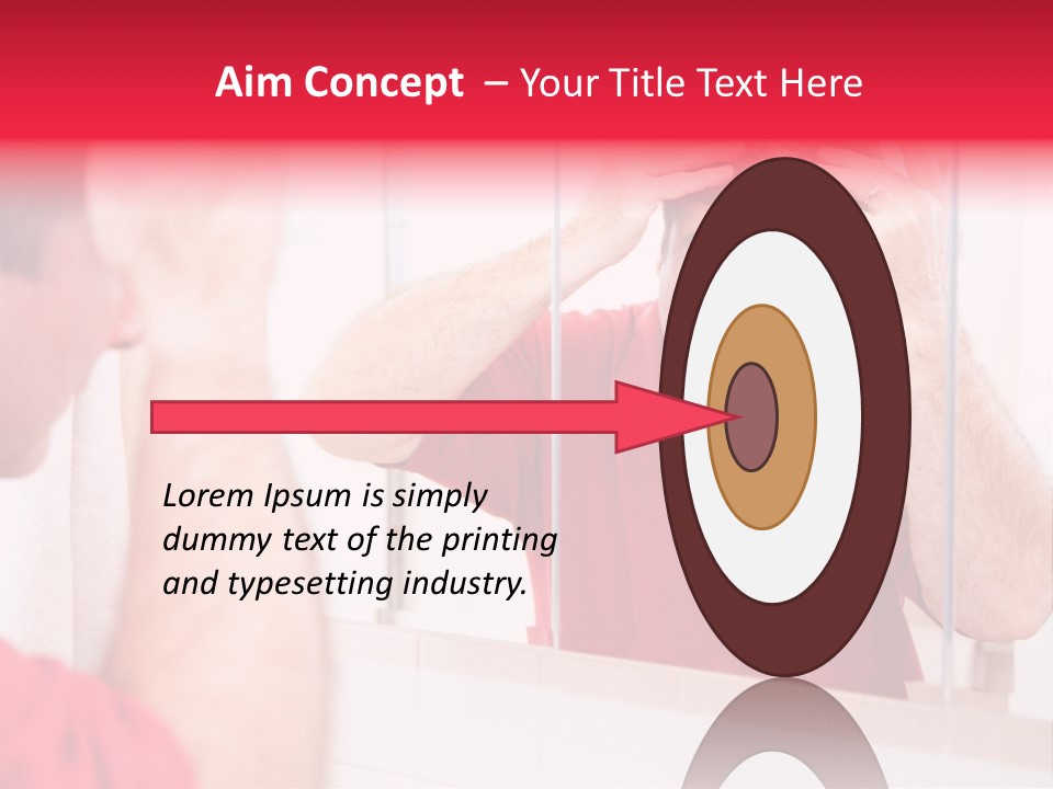 Follicle Vanity Person PowerPoint Template