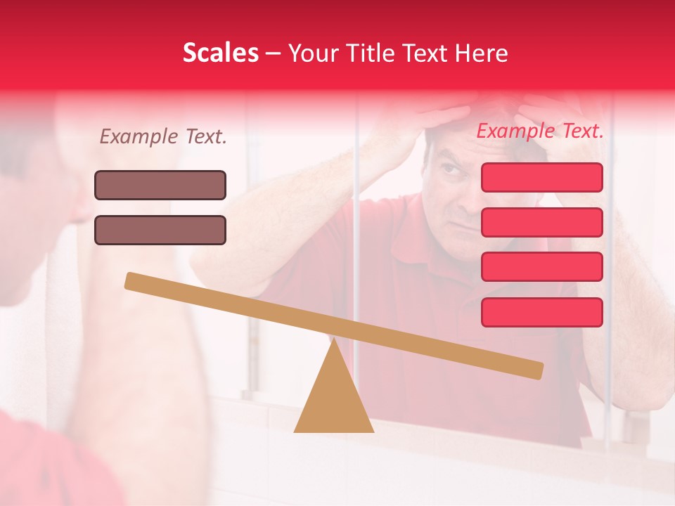 Follicle Vanity Person PowerPoint Template