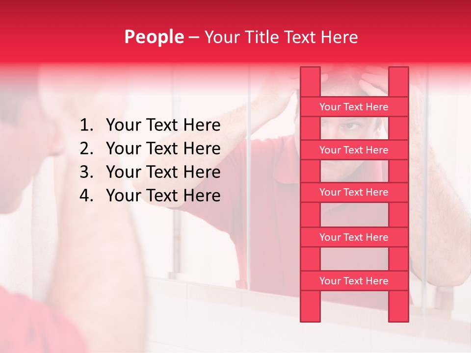 Follicle Vanity Person PowerPoint Template