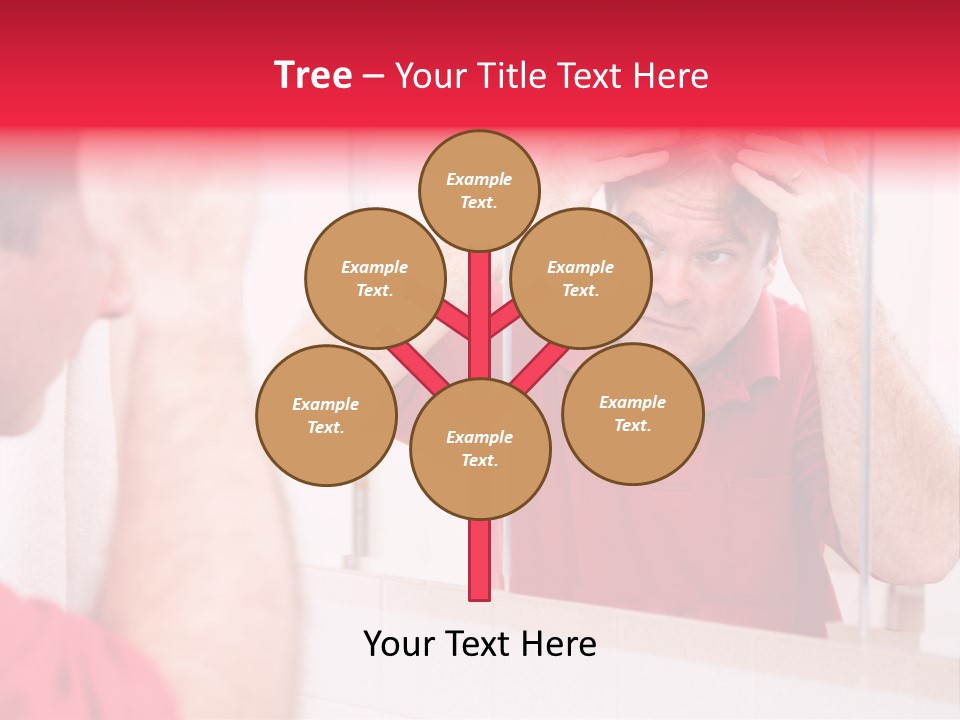 Follicle Vanity Person PowerPoint Template