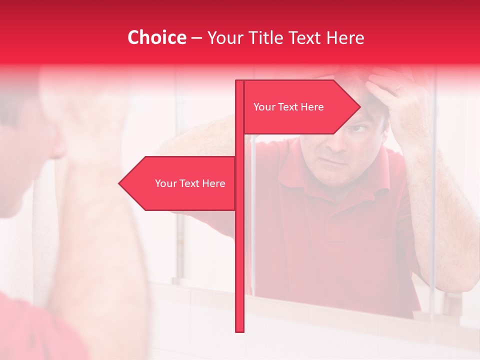 Follicle Vanity Person PowerPoint Template