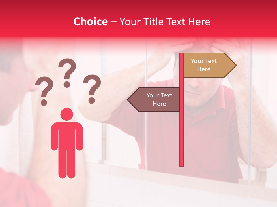 Follicle Vanity Person PowerPoint Template