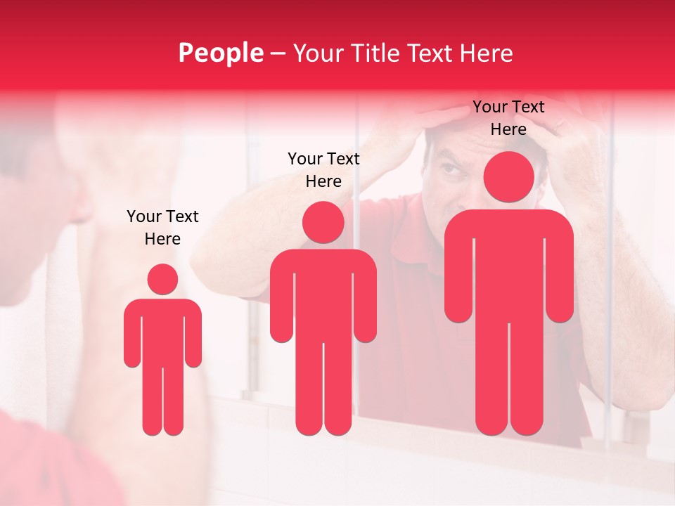 Follicle Vanity Person PowerPoint Template