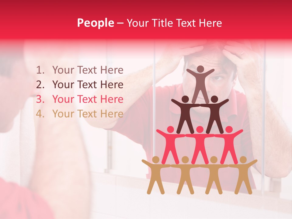 Follicle Vanity Person PowerPoint Template