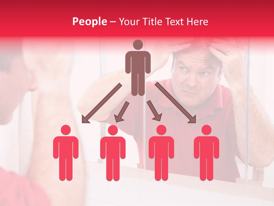 Follicle Vanity Person PowerPoint Template