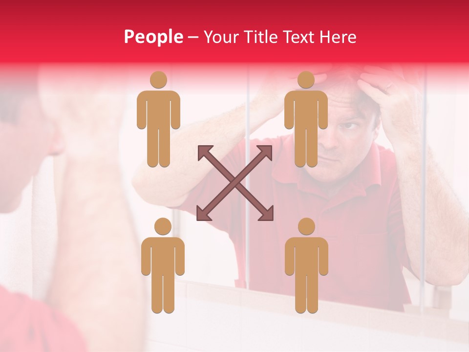 Follicle Vanity Person PowerPoint Template